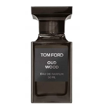 Tom Ford Oud Wood EDP — ikonikus fás-orientális illat barna üvegben.