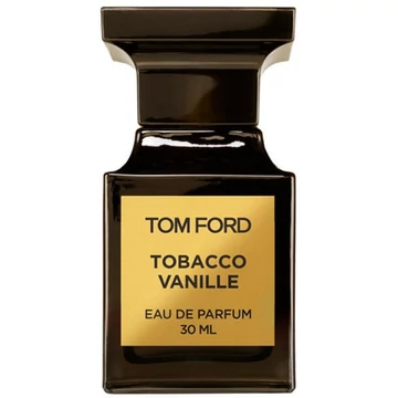 Tom Ford Tobacco Vanille Eau de Parfum üveg sötétbarna-arany címkével